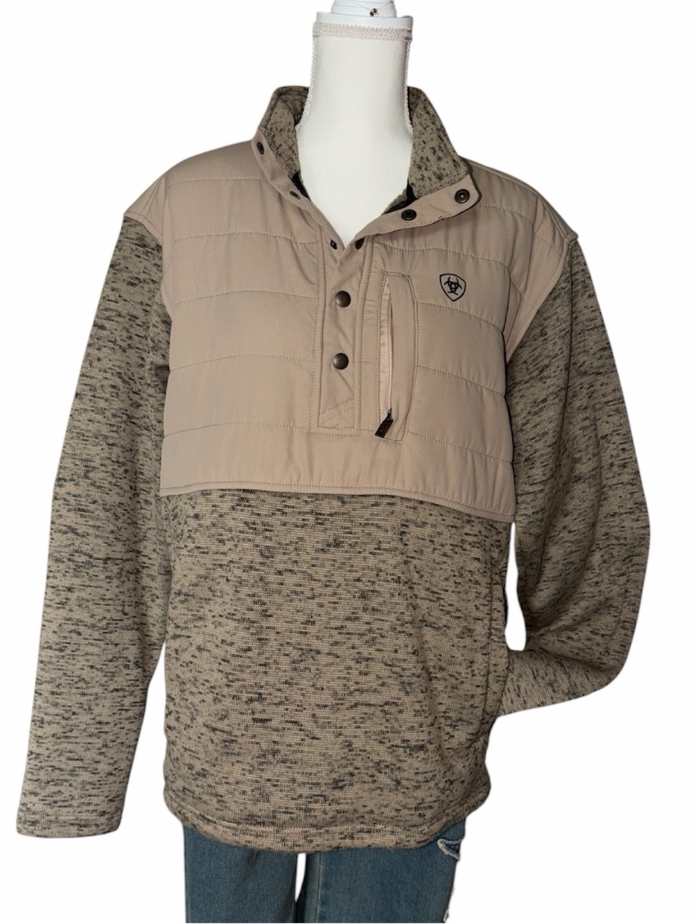 ARIAT Men’s Caldwell Reinforced Snap Sweater Large